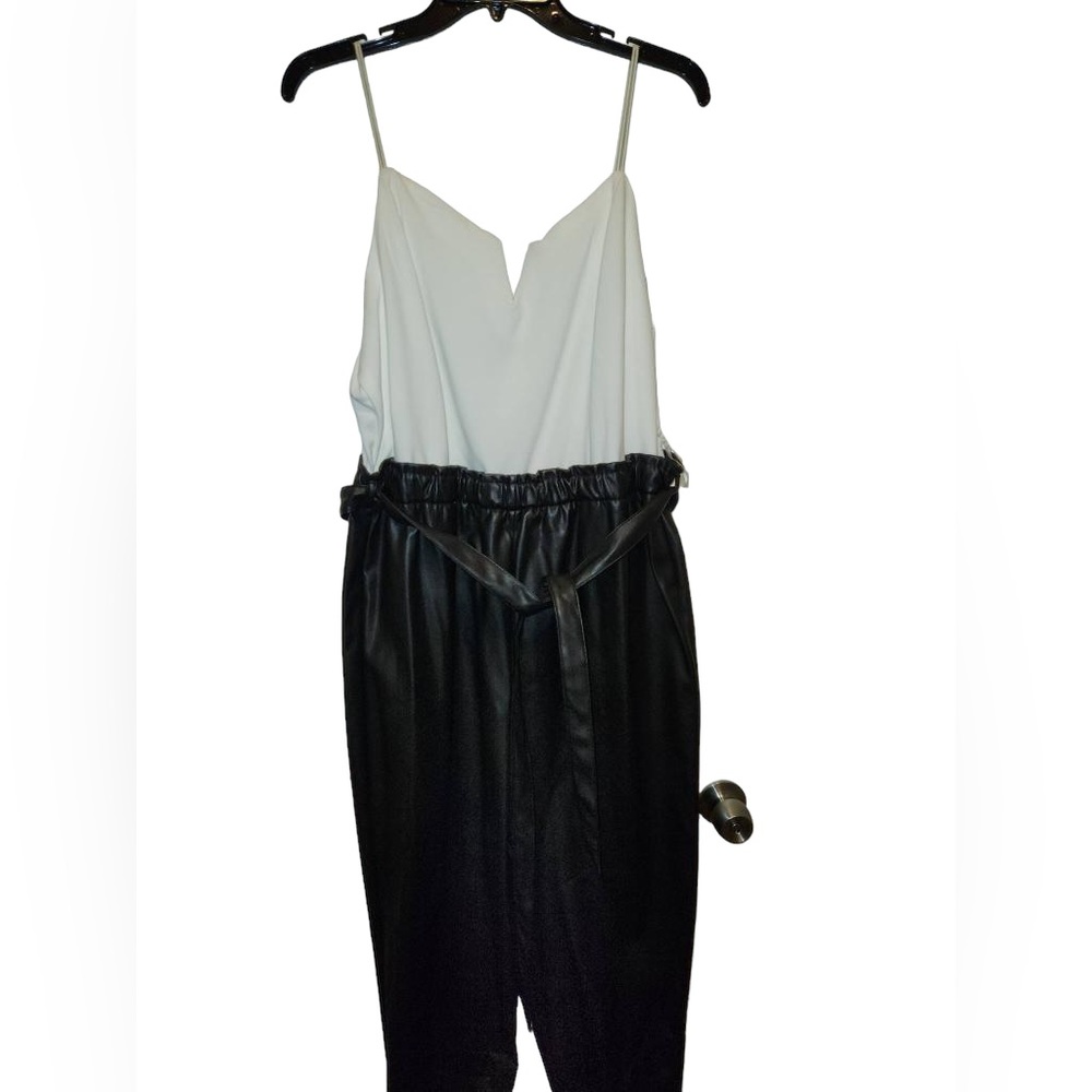 Ashley Stewart black and white jumpsuit
